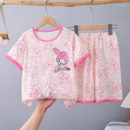 Conjuntos de ropa 2024 Pajamas de pijama de primavera/verano