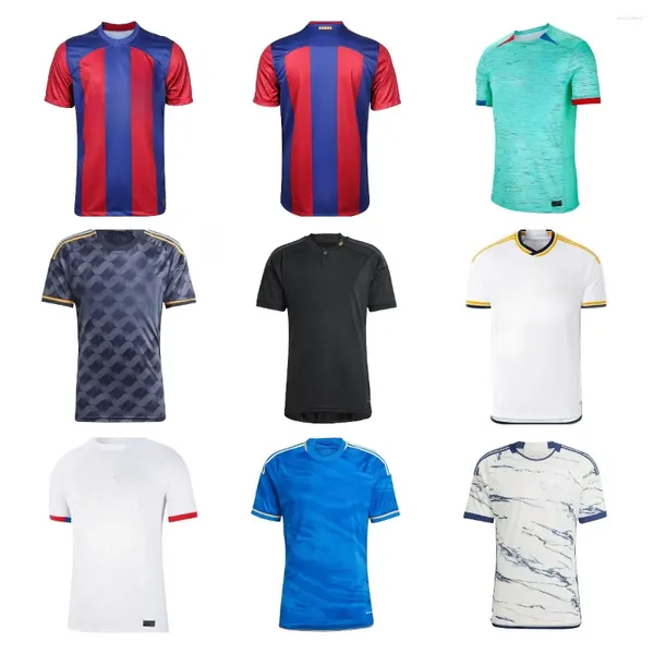 Conjuntos de ropa 23-24 Camisetas del equipo Conjunto de uniforme deportivo Entrenamiento de fútbol (tamaño personalizado para niños y adultos)