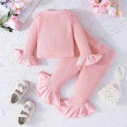 Kledingsets 2 stuks Kid sets Sweety Baby Meisjes Casual Tops + Broek Lente en Herfst Uitloper Kostuum set Baby Kinderkleding Set