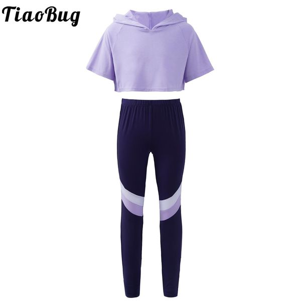 Juegos de ropa 2 PCS Niños para niñas Sport Traje informal diario Capasas Sampesan sudadera con capucha con capucha Swearswear Sportswear Sportswearwear 230817