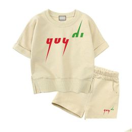 Vêtements Ensembles 3 styles LOXURIE LOGO KIDES Vêtements Costumes Girl Boy Summer Infantis Baby Designer Chlidren Drop Livrot Baby, maternité Dhuwb