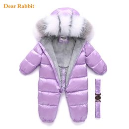 Ensembles de vêtements 30 degrés enfants d'hiver russes doudoune garçons manteaux de vêtements de dessus épaissir combinaisons de neige imperméables vêtements de bébé fille 231128