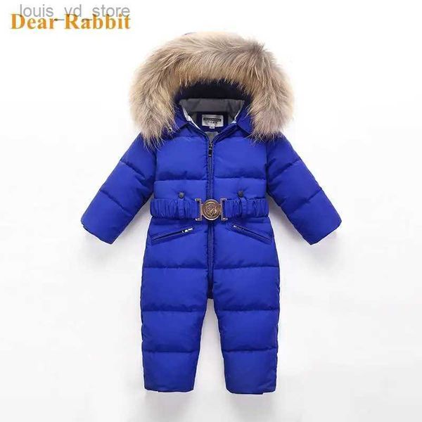 Kleidungssets -30 Russischer Winter-Schneeanzug 2023 Junge Baby-Daunenjacke 80 % Entendaunen Outdoor-Säuglingskleidung Mädchen Klettern für Kinder-Overall 2 ~ 6 Jahre T231204