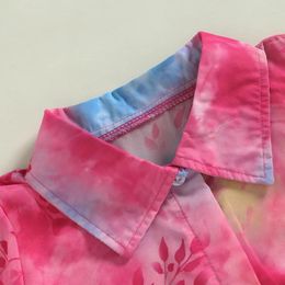 Ensembles de vêtements 3pcs pour enfants Girl Summer Murffon tenues Voir à travers la veste Fleur Tops sans manches Shorts élastiques