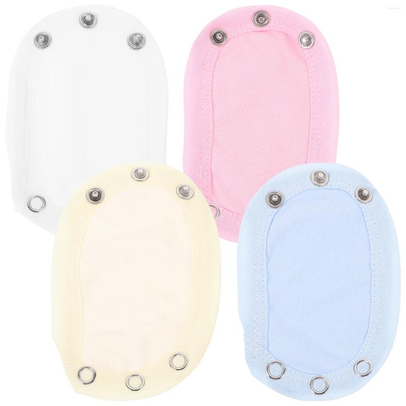Clothing Sets 4 Pcs BuBag Extension Piece Jumpsuits Extender Snaps Baby Toddler Extenders Crotch Bodysuit Boy For Girl