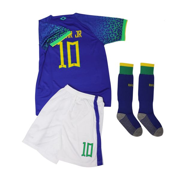 Ensembles de vêtements # 7 10 # Maillot de football pour enfants Uniformes d'entraînement pour garçons Filles Chemises et shorts de football pour jeunes Ensemble de 3 Ronaldo Mbappe 231007