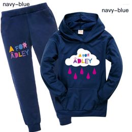 Vêtements Sets A pour Adley Girl Boys Cartoon Anime Sweathirt Suit Enfants Pantalons Cosplay Costume TEENS Vêtements d'automne pour enfants