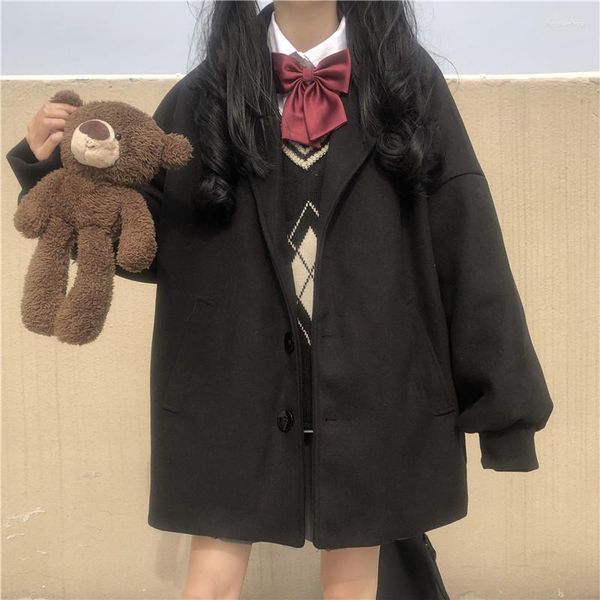 Ensembles de vêtements Style académique costume manteau tricoté sans manches gilet chemise à manches longues JK japonais école uniforme fille tenue