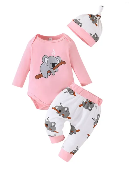 Conjuntos de ropa Adorable vestido con estampado floral con bombachos y diadema a juego para niñas pequeñas