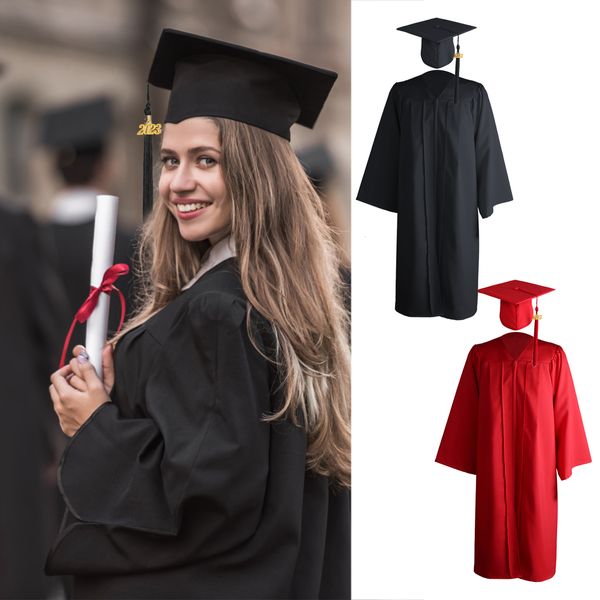 Ensembles de vêtements Adulte Graduation Robe Cap Roman Uniforme Scolaire Unisexe Fille Cosplay Bachelor Costume Ensemble Collège Université Cérémonie Costume 230601