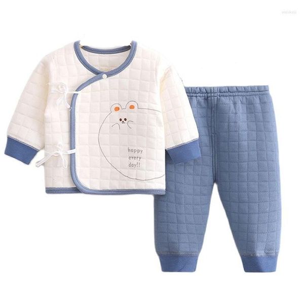 Conjuntos De ropa De otoño, ropa interior para bebés, conjunto De ropa De algodón para niños y niñas, pijamas infantiles De dibujos animados bonitos, ropa De chico