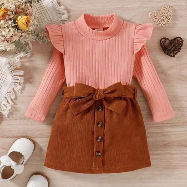 Ensembles de vêtements en tricot d'automne costumes enfants enfants tenues hiver