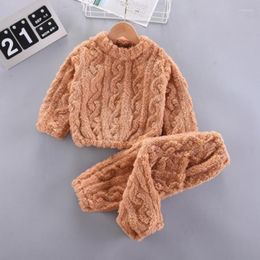 Kledingsets herfst winter babymeisjes kleren voor geboren kinderen jongens plus fleece warme trui tops broek 2 stks pak 0-2 jaar oud