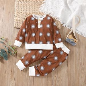 Kleding Sets Herfst Winter Geboren Baby Meisje Jongen Kleding Lounge Set Lange Mouw Top Broek Babysuit Voor 6 12 18 Maand Kids Kinderen Outfit