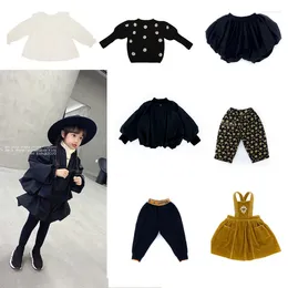 Ensembles de vêtements automne hiver filles sweat-shirt à manches longues manteau bébé vestes enfants pantalons amples garçons décontracté patchwork tenue en bas âge