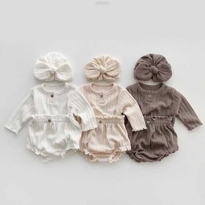 Kledingsets Baby Autumn Breien T -shirt met lange mouwen en shorts Comfortabele kleding