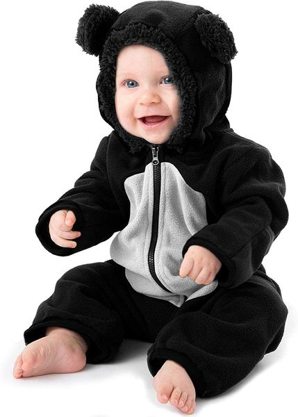 Ensembles de vêtements Body bébé Infant One Piece Kids Hooded Romper Outerwear Toddler Jacket