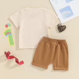 Ensembles de vêtements Baby Boy 1ère tenue d'anniversaire The Big One Wave Short à manches courtes t-shirts Shorts Pant