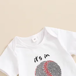 Ensembles de vêtements bébé garçon 3 pièces lettre d'été lettre imprime