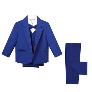 Kledingsets Baby Boy Classic Tuxedo Infant Boys Baptism Wedding Suit Toddler Formele verjaardagsfeestje Gift Outfit Doopkerkceremonie