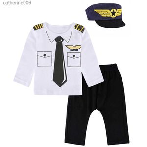 Ensembles de vêtements Ensemble de vêtements pour bébés garçons, haut de carnaval squelette + pantalon + chapeau, tenues pour tout-petits Halloween citrouille elfe de noël Costume de père noël L231202