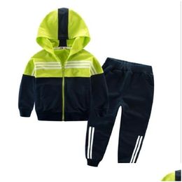 Kledingsets Babyjongen kleren Sport Girls Boys Set Kids Tieners Pakken School Jackets 201127 Drop Delivery Maternity Dh3B1