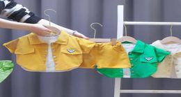 Conjuntos de ropa Ropa de algodón para bebés, conjunto de dos piezas para niños pequeños de verano, herramientas de ocio, camisa bonita de manga corta, traje para niños Cost8142087