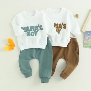 Ensembles de vêtements Baby Boy Automne Vêtements d'hiver Mamas Mamas à manches longues Sweet-shirt de jogging Top Pantal