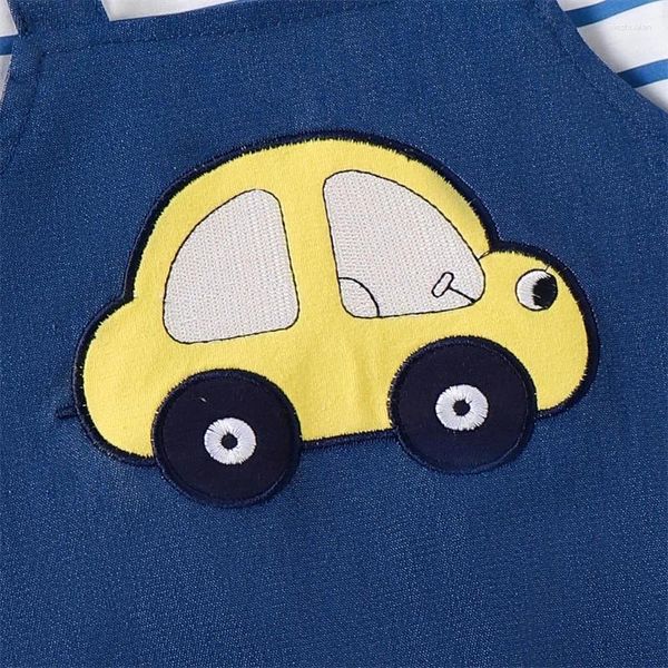 Vêtements Ensemble bébé salopette boy-boy en deux pièces combinais