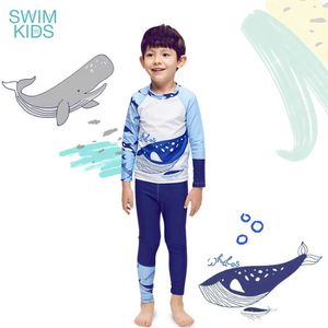 Kleidung Sets Baby Jungen Bademode Kleinkind Rash Guard Zwei Stücke Set Sonnenschutz Surf Strand Badeanzug Langarm Kinder Badeanzüge W230210