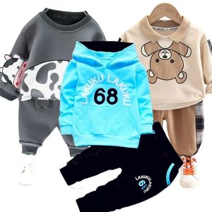 Kledingsets Baby Boys Spring Herfst Tracksuits Pak Boy's Birthday Party Outfit Fashion Casual Sport Hoodies Topbroek 2 stks 221130