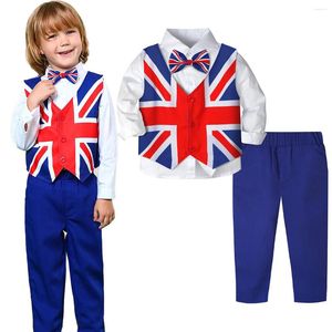 Vêtements ensembles Baby Boys Union Jack Jack convient à la fête des enfants