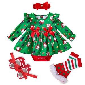 Kledingsets Baby Kerstjurk voor Meisjes Peuter Kinderen Kant Verjaardag Kleding Meisje Prinses Feestjurk 024 maanden vestidos 231208