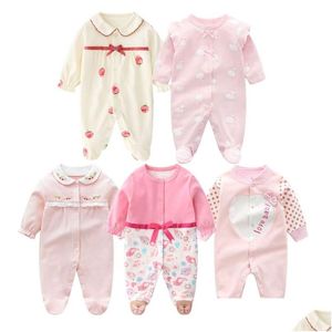 Kledingsets Babykleding Geboren Herfst Meisjes Katoenen Infantis Romper Schattig Ropa Bebe 210806 Drop Delivery Kids Moederschap Otonb