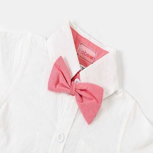 Kledingsets Babykledingset Pasgeboren babyjongen Verjaardag Outfit Mode Babykleding Jongen Witte Romper Jarretelbroek Gentleman Suits Set
