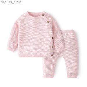 Ensembles de vêtements ensembles de vêtements de bébé ensembles de coton Cotton Spring Boy Boy Girl Infant Clothing Tops and Pantal