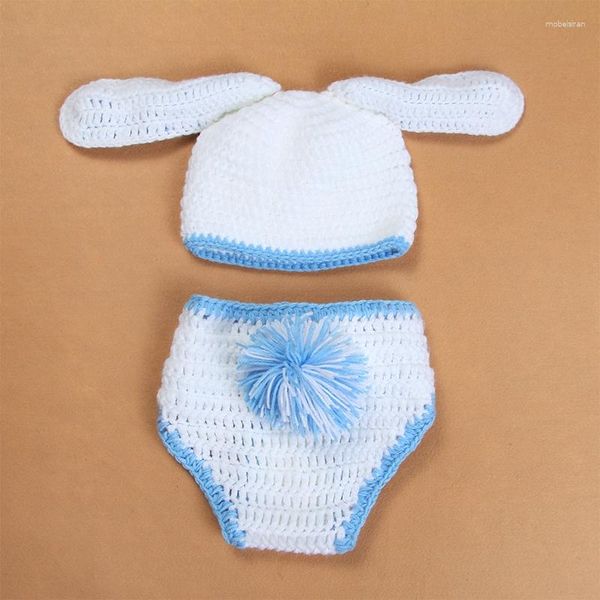 Sets de ropa Baby Costume Girl Flower Gat Born Crochet Autfits Pogografía Props