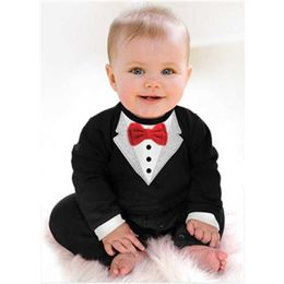 Ensembles de vêtements pour bébés messieurs, vêtements pour nouveau-nés nobles, barboteuse fantaisie