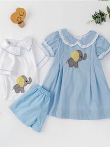 Ensembles de vêtements pour bébés filles, vêtements d'été pour enfants, filles, frères et sœurs, jumeaux, garçons