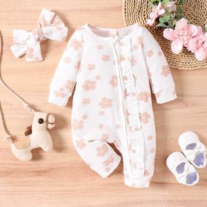 Kleding Sets Baby Meisje Lange Gebreide Mouw Rits 1 Stuk Maillots voor Meisjes Dans Maat Kleding Onsies1218 Maanden Pak 230628