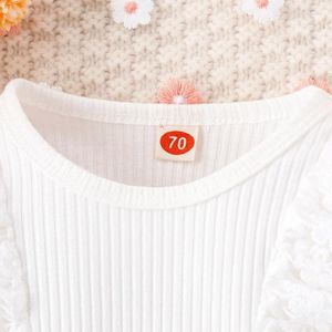 Ensembles de vêtements pour bébés filles, tenues 3 pièces en dentelle, volants, manches longues, barboteuse et pantalon évasé imprimé citrouille, bandeau, vêtements d'automne