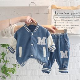 Kledingsets Babymeisjes jongens lente herfst kinderen outfits baby jassen broek peuter peuter kinderen casual sportkleding 2 -delige pak 221111