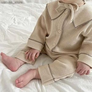 Conjuntos de ropa ropa de niña para niñas recién nacidos abrigos de gofres de pantalones juego de sombrero de otoño