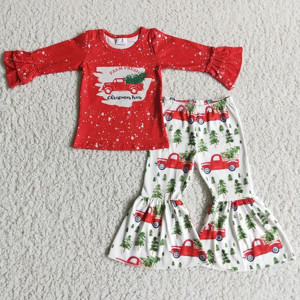 Ensembles de vêtements vêtements pour bébés filles mis en gros vêtements pour enfants vêtements de marque pour enfants de Noël filles boutique tenues de fond de cloche 231114