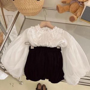 Vêtements ensembles de bébé filles mignonnes manches bouffantes