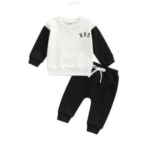 Conjuntos de ropa Bebé recién nacido Regalo Carta Imprimir Manga larga Niño Suéter Ropa básica