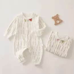 Kledingsets Babykleding uit één stuk Puur katoen Lente- en herfststijl Pak Geboren pyjama Jongen Super schattig Ha