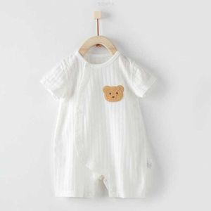 Kledingsets baby korte mouwen jumpsuit zomerkleed dunne been zonder been klimpak pasgeboren kleding super schattige outfit