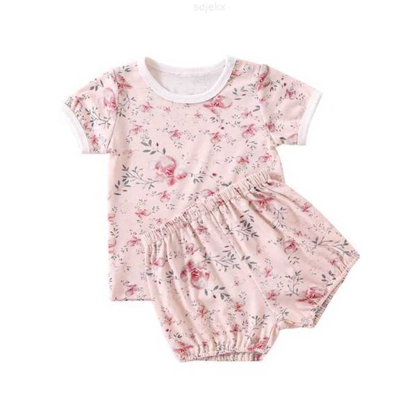 Ensembles de vêtements Baifei vente en gros coton modal doux fille vêtements pour tout-petits t-shirt pantalon court 2 pièces nouveau-né bébé filles