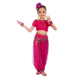 Kleding sets buikdansende kostuum egyption Egypte dance sari kinderen buikdance tweedelige outfits
